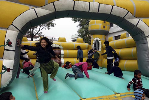 Children Wedding Reception Bouncing Castle