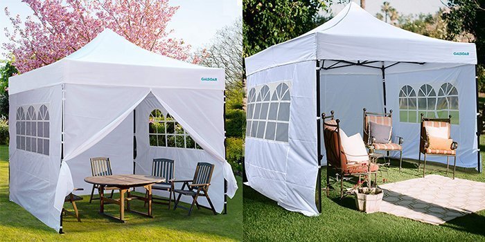 GALSOAR Pop up Canopy 10x10 Wedding Tent