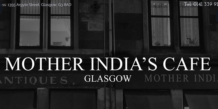 Mother India Restaurant In Glasgow