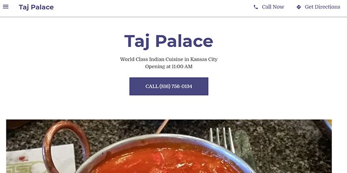 Taj Palace Restaurant In Kansas