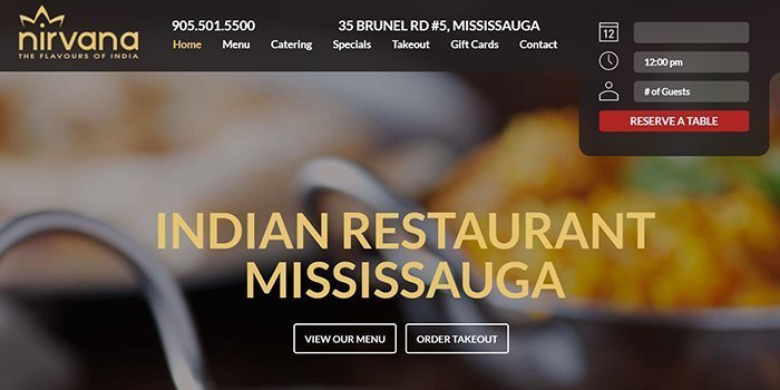 Nirvana Restaurant In Mississauga