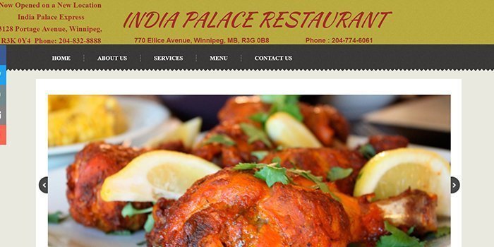 India Palace Restaurant in Winnipeg