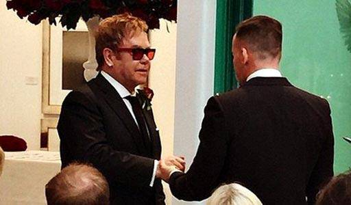 Elton John and David Furnish Wedding