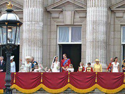 William and Kate on the after wedding balcony